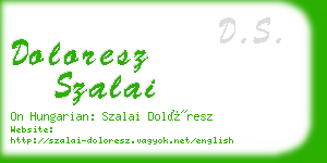 doloresz szalai business card